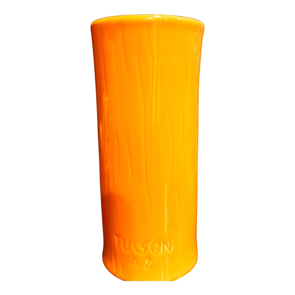 Tiki Farm Kon Tiki Tucson AZ Orange Tiki Mug Squid Ceramic Barware - Picture 3 of 9